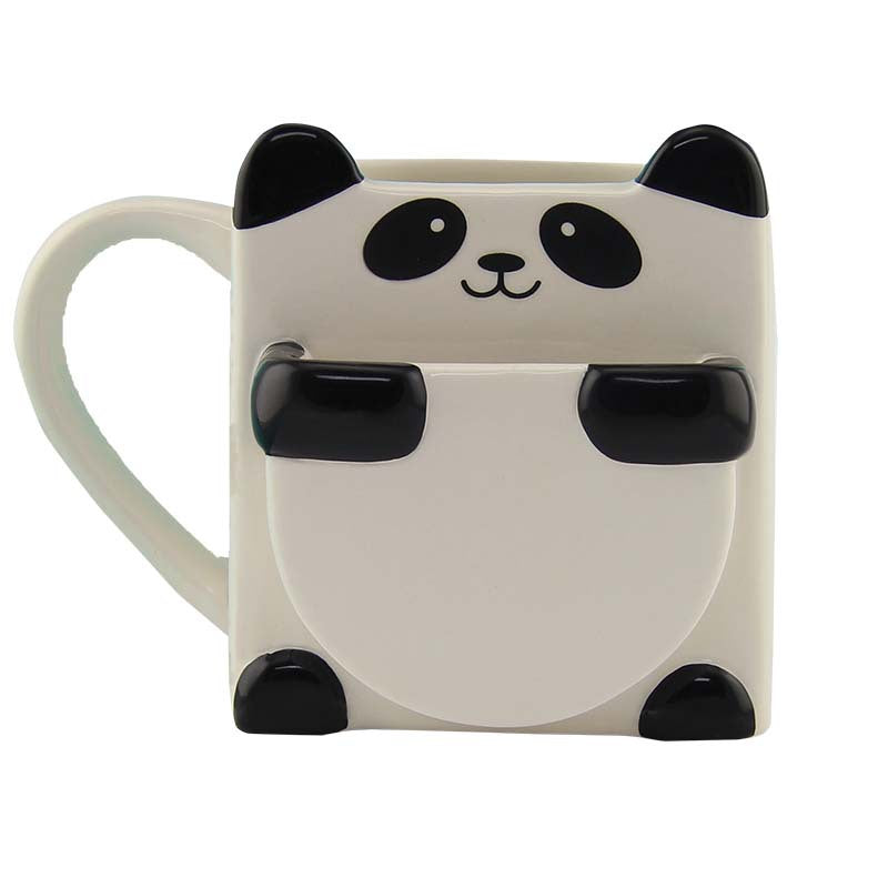 Caneca de biscoito panda para crianças