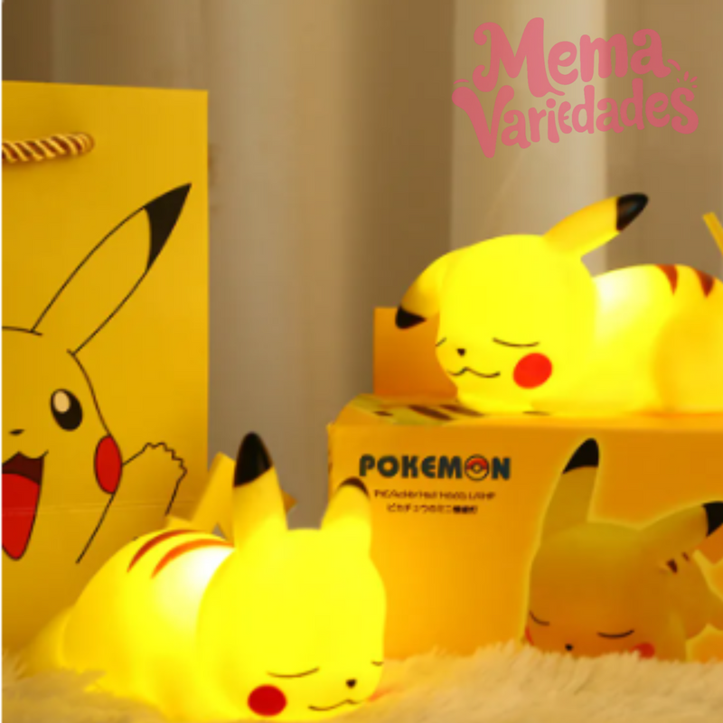 Luminária Pikachu Pokémon personagem iluminado abajur